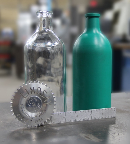 CNC Replication - Machined Calabration bottle