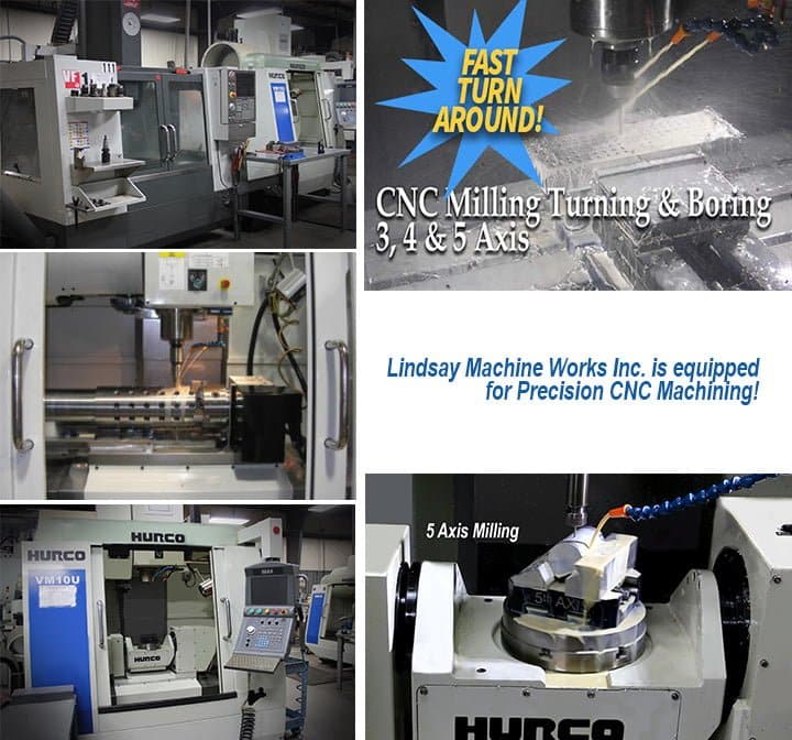 Precision Machine Shops – CNC Machining  Using 3, 4, and 5 Axis Mills